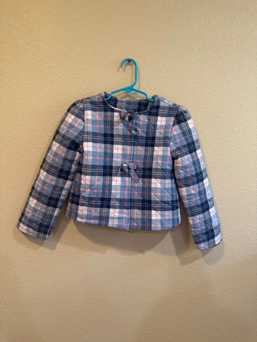 Janie and Jack Quilted Plaid Jacket